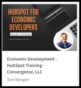 HubSpot free online training course HubSpot for economic developers crm videos 
